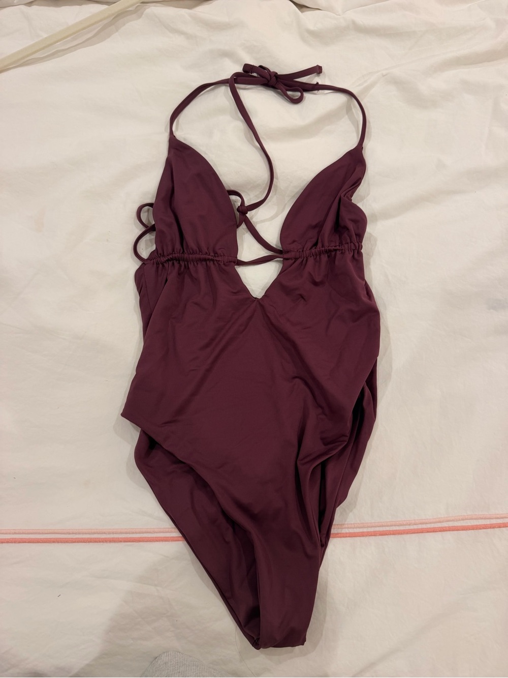 Frankie's Bikinis Plum One-Piece Swimsuit